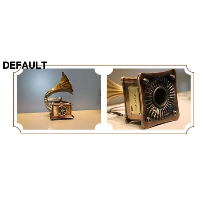 Retro Phonograph Bluetooth Speaker Creative Gift Home Audio Bronze Receiver Turntables & Record Players