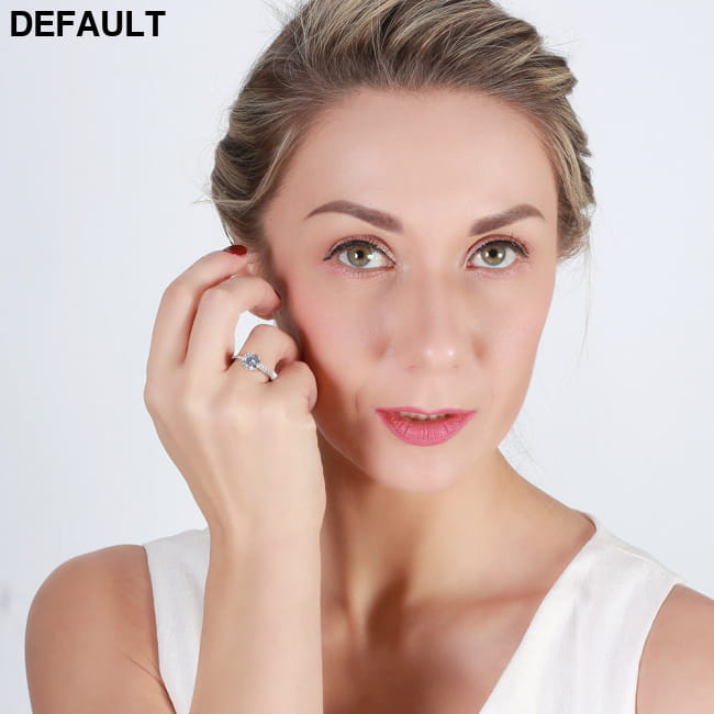 RINNTIN S925 Sterling Silver Diamond Ring Korea Wedding Rings