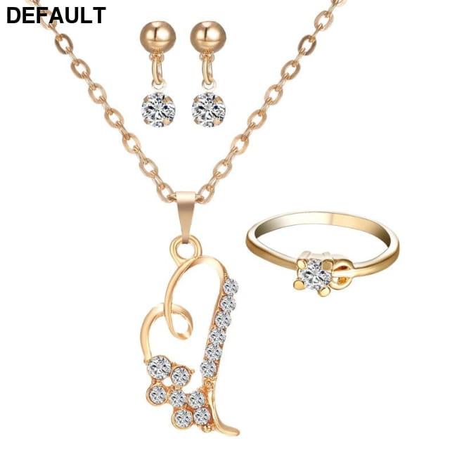 Romantic Heart Pendant Necklaces Jewelry Set Sterling Silver Necklace Sets