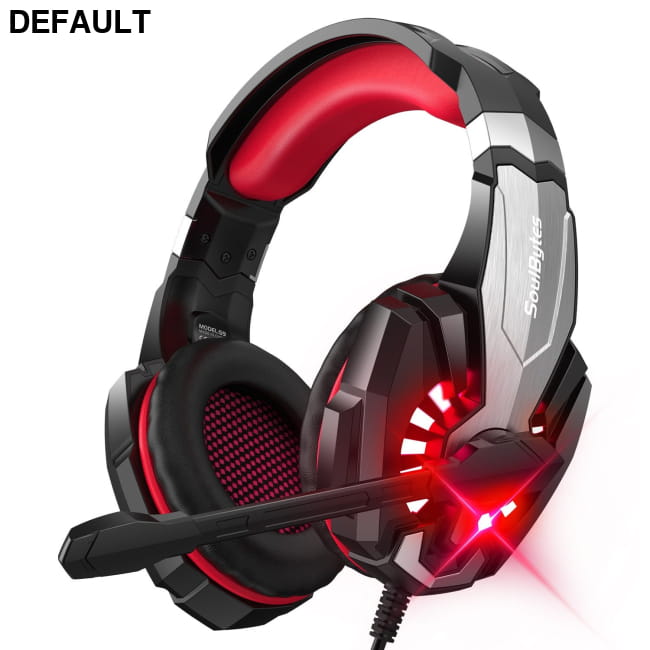 S9 Head mounted Esports Gaming Earphones Wired Luminous Black Red Headphones In-Ear