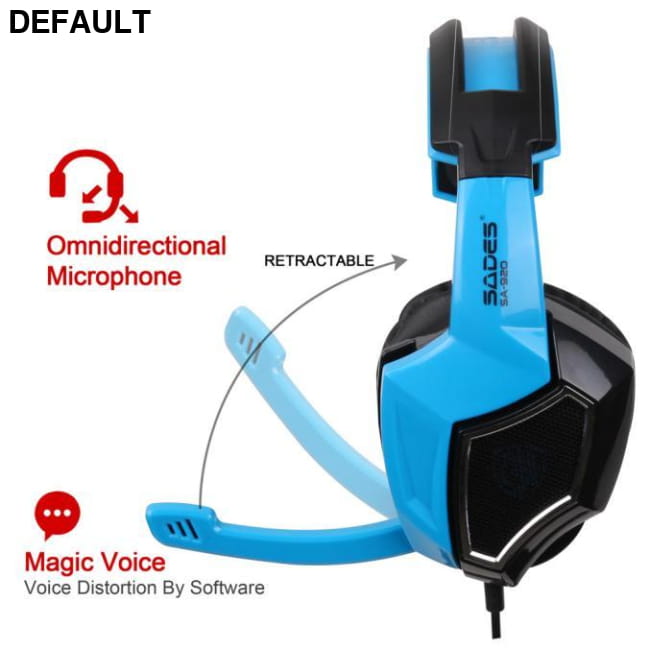 SADES 920 Stereo Surround Gaming Headset Headband MicHeadphone Wired Headphones