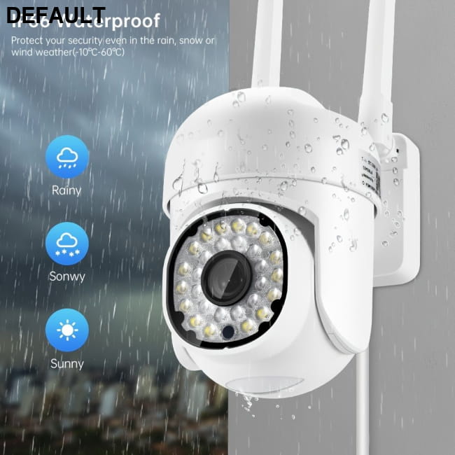 Security Cameras Outdoor - 1080P Color Night Vision White Home - & Garden
