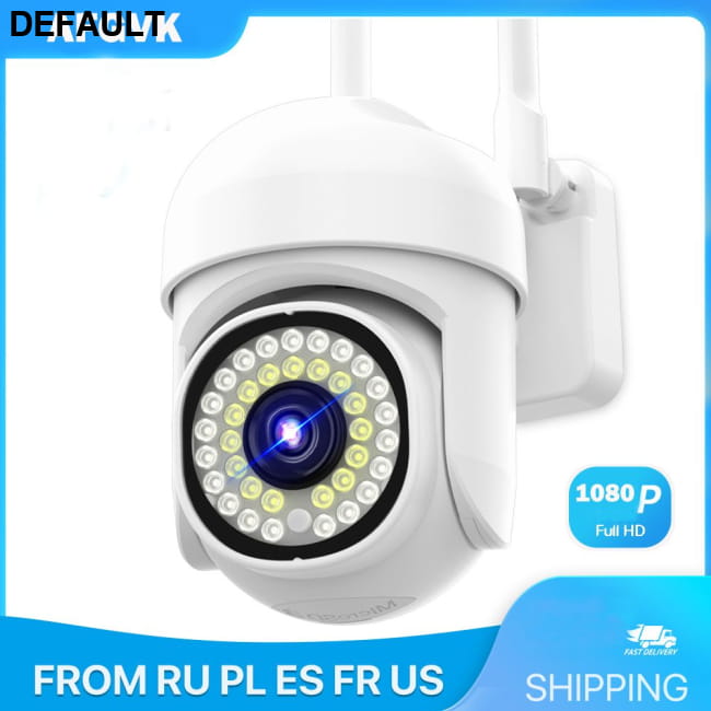 Security Cameras Outdoor - 1080P Color Night Vision White Home - & Garden
