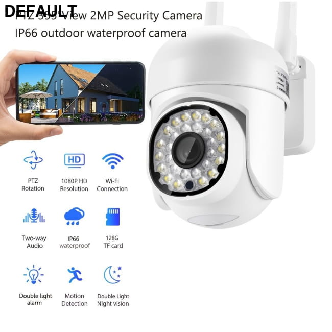 Security Cameras Outdoor - 1080P Color Night Vision White Home - & Garden