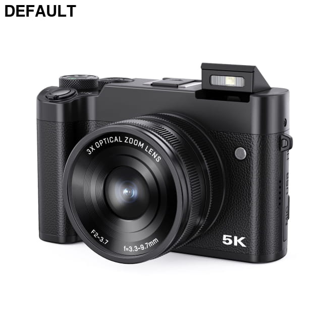 Selfie 5K HD Digital Optical Zoom Camera Black / EU Cameras Compact