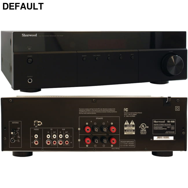 Sherwood RX-4508 200-Watt AM/FM Stereo Receiver with Bluetooth Home Audio Decor