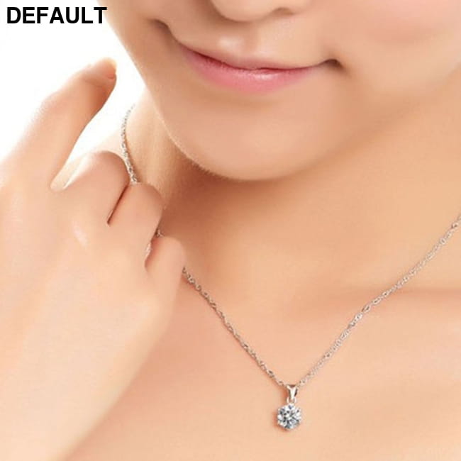 Silver Color Fashion Jewelry Sets Cubic Zircon Statement Sterling Necklace