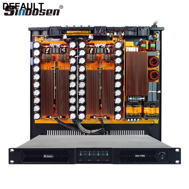 Sinbosen K Series 1u Digital Power Amplifier K4-1700 Home Black Audio Receiver Amplifiers