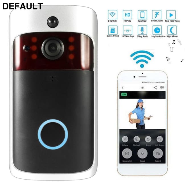 Smart Wireless WiFi Security DoorBell Visual Recording Consumption Remote Home Monitoring Night Vision Video Door Phone