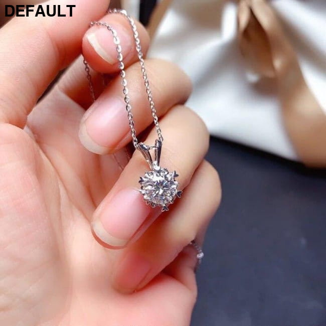 Solitaire 1Ct Lab Dimaond Jewelry set 925 Sterling Silver Necklace Sets Rings