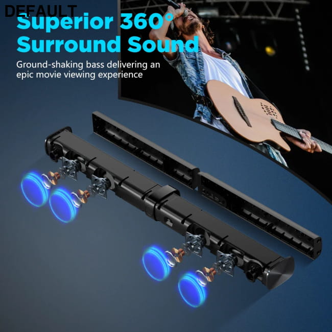 Sound bar for TV Wireless Deep Bass Soundbar Speaker Black / KY8000 Home Theater Speakers Electronics