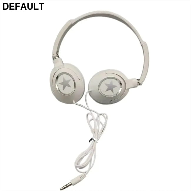 Sound Wired Headphones Over Ear Headset Bass HiFi White Headsets