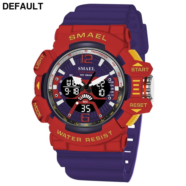 Sport Watch Men SMAEL 50M Waterproof Wristwatches Dual Time REDBLUE / China Watches