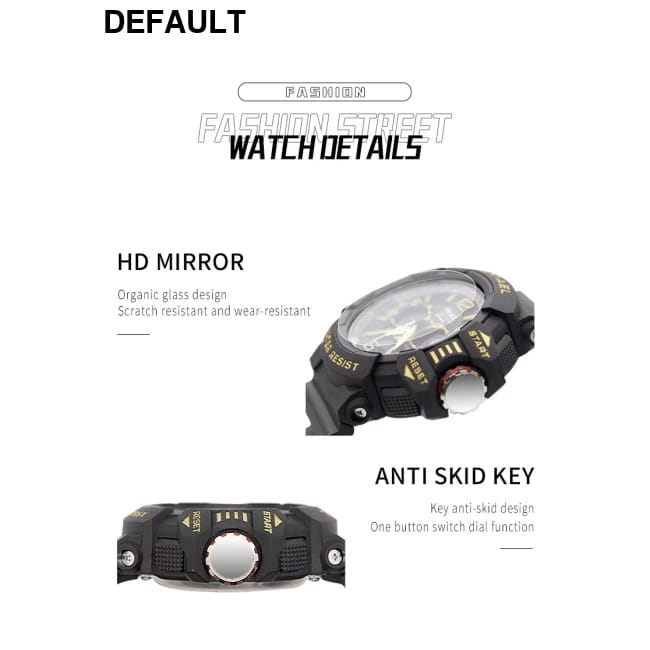 Sport Watch Men SMAEL 50M Waterproof Wristwatches Dual Time Watches