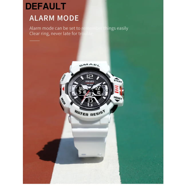 Sport Watch Men SMAEL 50M Waterproof Wristwatches Dual Time Watches