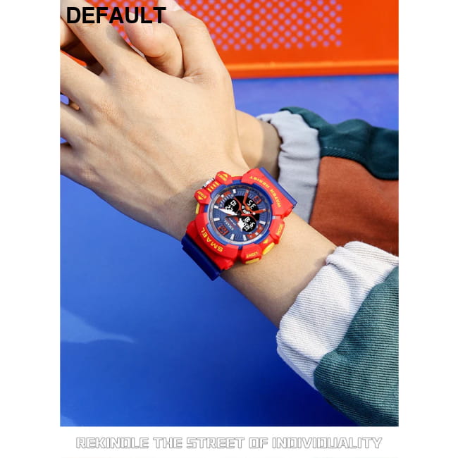 Sport Watch Men SMAEL 50M Waterproof Wristwatches Dual Time Watches