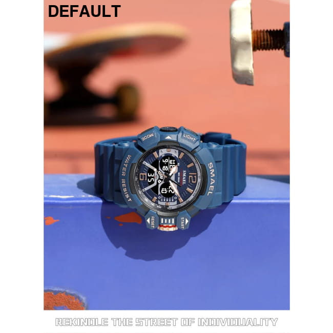 Sport Watch Men SMAEL 50M Waterproof Wristwatches Dual Time Watches