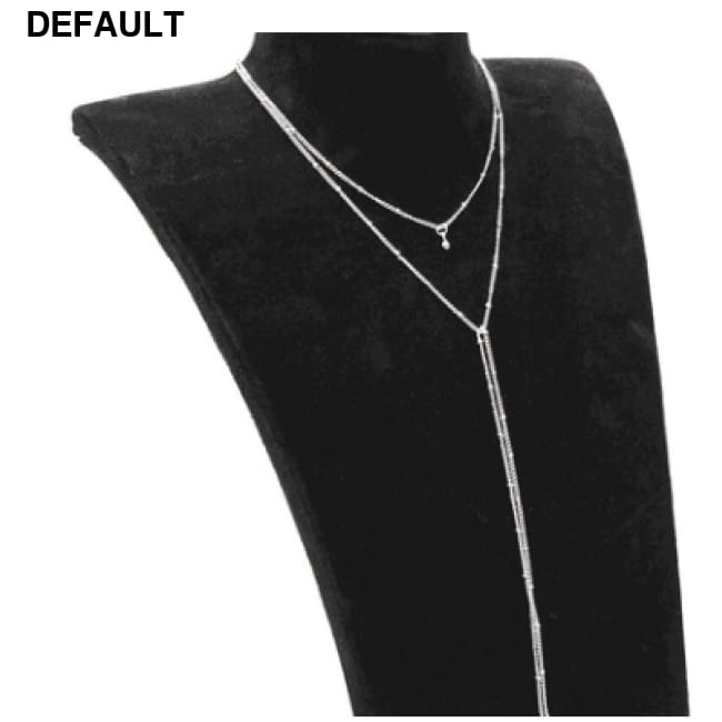 Stardust Multilayer Lariat Necklace Silver Sterling Necklaces