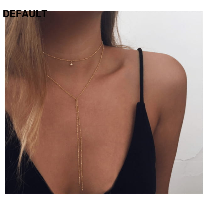 Stardust Multilayer Lariat Necklace Sterling Silver Necklaces