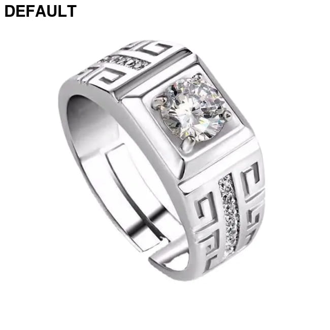 Sterling Silver Fine Crystal Open Rings for Man Women Fashion Wedding Best Selling Products