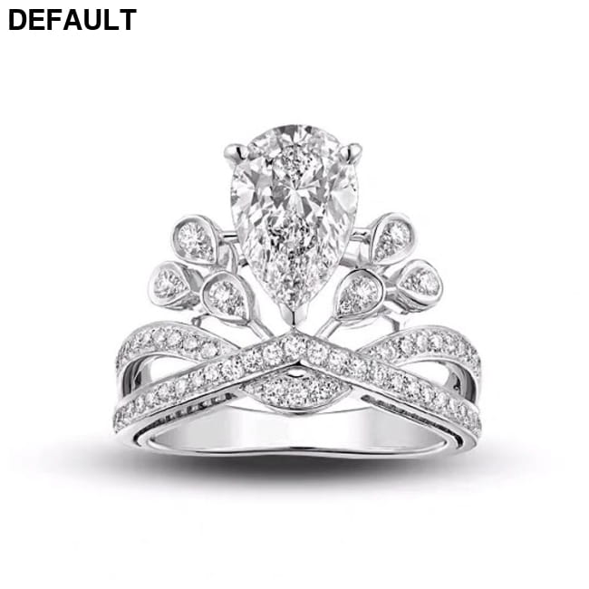 Sterling Silver Ins Vintage Royal Princess Water Drop Ring Rings Best Selling Products