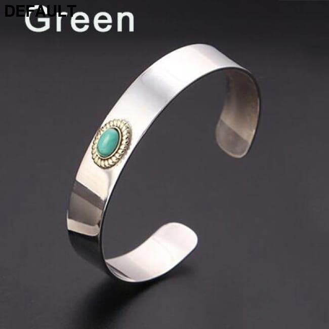 Sterling Silver Jewelry Simple Bracelet Green Women Bracelets Best Selling Products