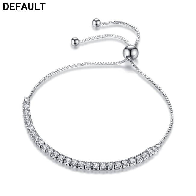 Sterling Silver Sparkling Strand Bracelet Women Link Tennis Bracelets Best Selling Products