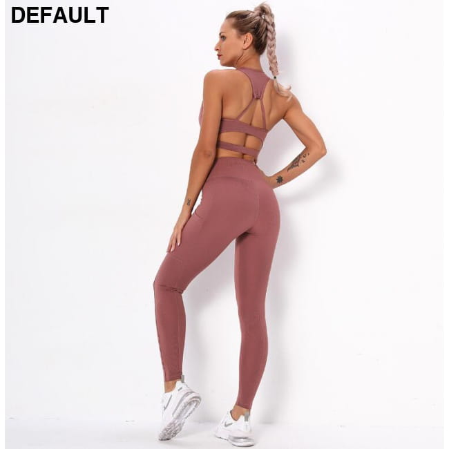 Striped Sports Suits Gym Training Yoga Leggings Sets Women Jumpsuits & Rompers Outfit