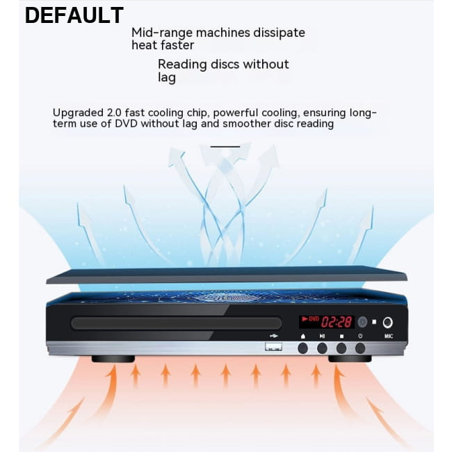 Student Household VCD HD Eye Protection Disc Player Home DVD Players Video & Recorders