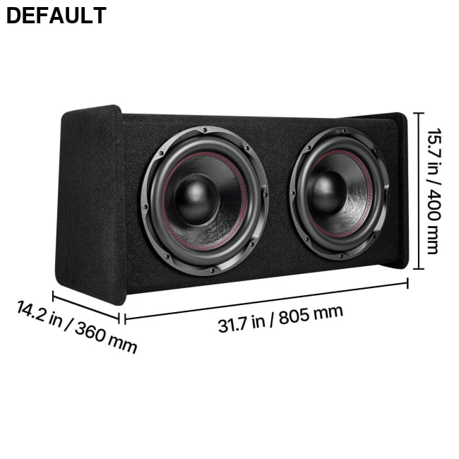 Subwoofer Bass Package 12 in 490W RMS Dual Car Audio Subwoofers & Enclosures