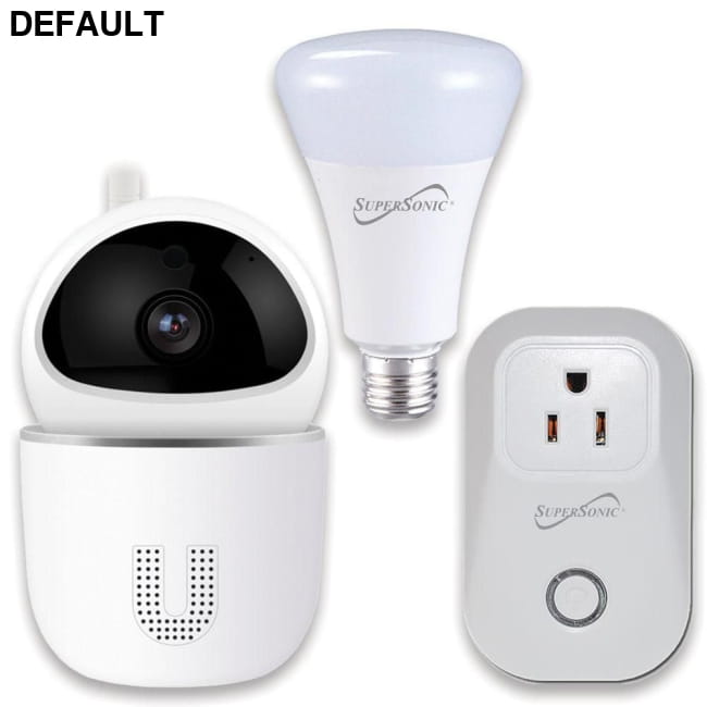 Supersonic 3-Pc. Smart Home Starter Kit with WiFi enabled: Security Energy Management Kits