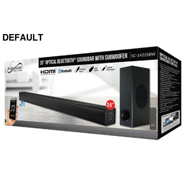 Supersonic 35’’ Optical Bluetooth Soundbar & Subwoofer Home Theater Speakers