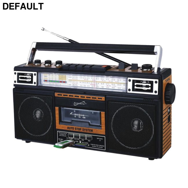 Supersonic 4 Band Radio & Cassette Player + To Mp3 Wood Portable CD Players + Electronics
