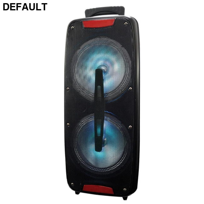 Supersonic IQ-3208DJTWS- Black Dual 8-Inch Bluetooth Speaker with True Wireless Technology (Black) Portable Speakers