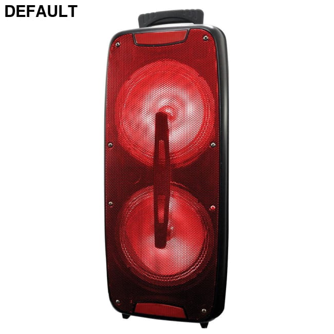 Supersonic IQ-3208DJTWS- Red Dual 8-Inch Bluetooth Speaker with True Wireless Technology (Red) Portable Speakers Audio