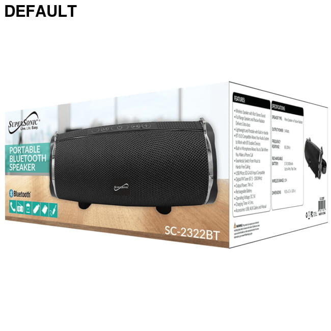 Supersonic Portable Bluetooth Wireless Speaker Mini Speakers