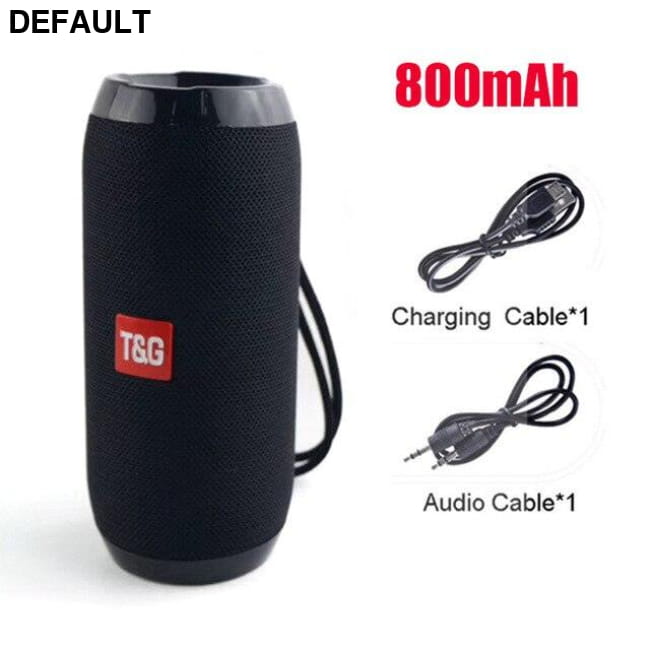 Support FM Bluetooth Speaker Portable Wireless Speakers 800mAh black Mini Electronics