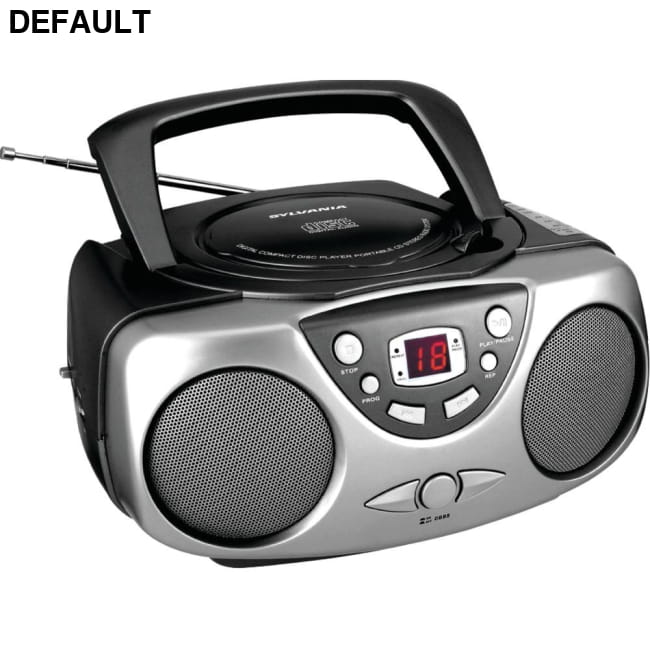 SYLVANIA(R) SRCD243M BLACK Portable CD Boom Boxes with AM/FM Radio (Black) Players Electronics