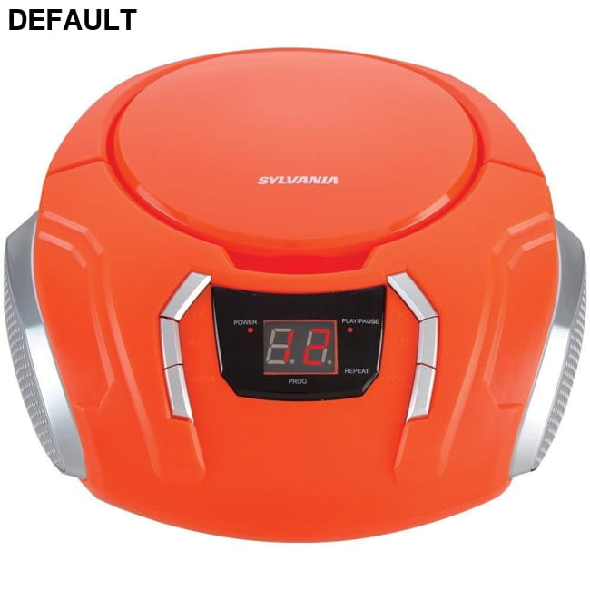 SYLVANIA SRCD261-B-ORANGE Portable CD Player with AM/FM CURSRCD261BOR Players Electronics