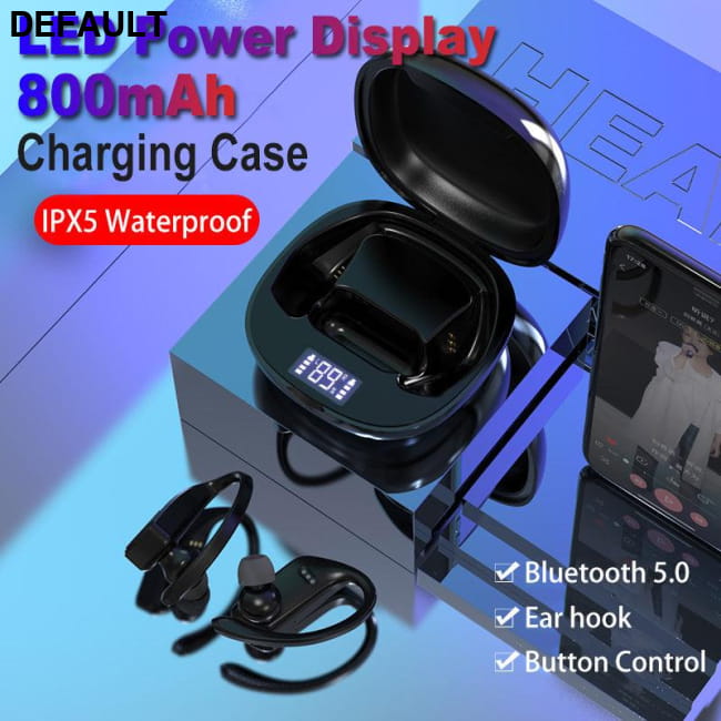 T11 Led Display Bluetooth Earphones TWS Wireless Sports Mini Electronics