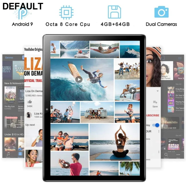 TABLET 10.1 Inch Android 11 6GB RAM 128GB ROM Tablets Computers