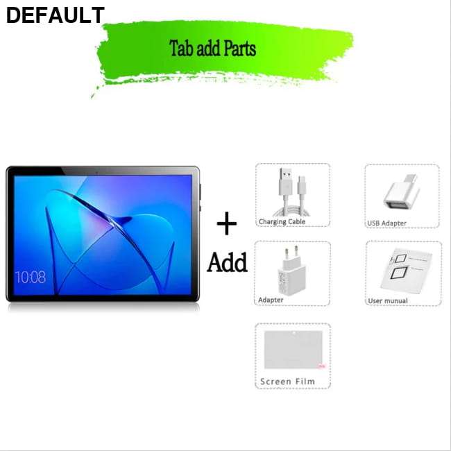 TABLET 10.1 Inch Android 11 6GB RAM 128GB ROM Tab add parts / Blue / Russian Federation Tablets Computers
