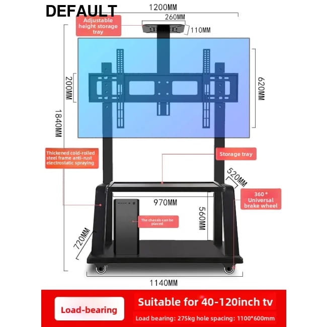 TV Stand Multi-size Optional Multi-style Sturdy 40-120 inch bracket Home Stands Entertainment Centers &