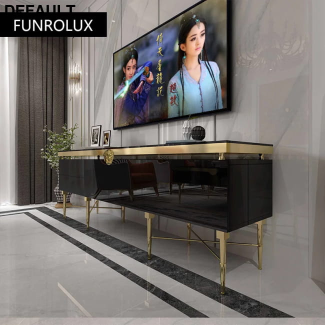 TV Table Small Sitting Room Ground Ark Of Stainless Steel Home Stands Entertainment Centers &