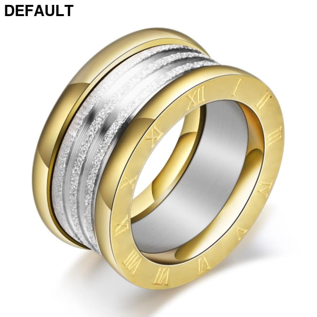 Two Color Vintage Antique Retro Stainless steel Rings Men