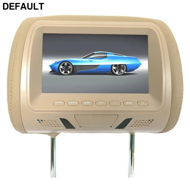Universal 7 Inch Car Headrest MP5 Monitor USB SD FM Player Beige / SH7048 Ceiling & Monitors Mounts