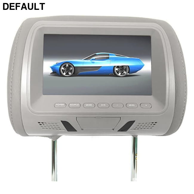 Universal 7 Inch Car Headrest MP5 Monitor USB SD FM Player Grey / SH7048 Ceiling & Monitors Mounts