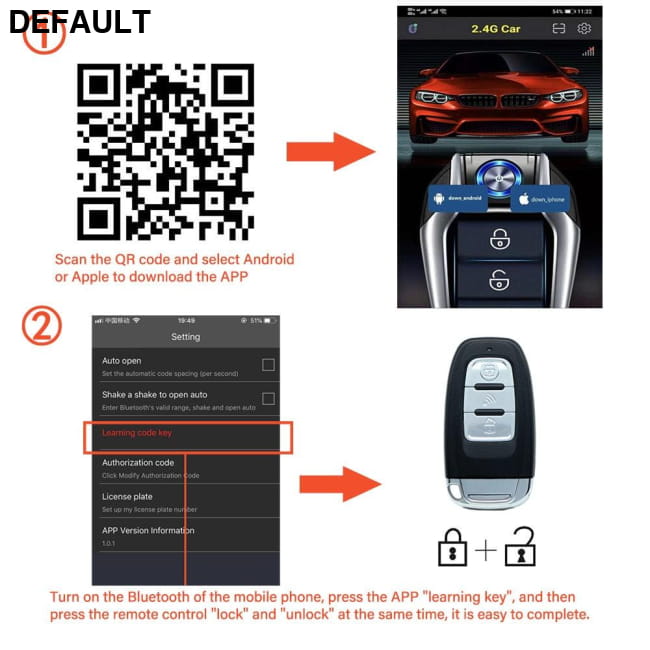 Universal Auto Start Stop Keyless Entry System Car Alarm Remote Starter Electronics