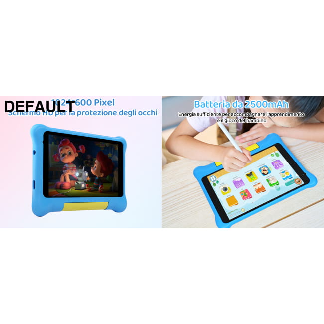 URAO 7 Inch Kid Tablet with Children Android 13 and 32GB ROM Blue / EU / CHINA Tablets Computers