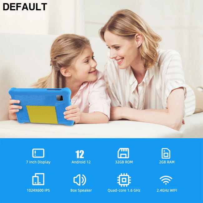 URAO 7 Inch Kid Tablet with Children Android 13 and 32GB ROM Blue / EU / CHINA Tablets Computers